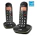 Doro PhoneEasy 100w Duo DECT Schnurlostelefon mit zus�tzlichem Mobilteil (Ladeschale, Freisprechen) schwarz