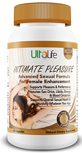 #1 Best LIBIDO ENHANCER FOR WOMEN with Horny Goat Weed -- UltaLife Intimate Pleasure Increases Sex Drive, Sexual Stamina, Boosts Libido & Arousal In Females of All Ages & Stages -- GUARANTEED RESULTS or Your Money Back -- Buy 2, Get FREE Shipping