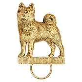柴犬 （シバ イヌ） イギリス製 22ct ゴールドプレート アート ドッグ スペクタクルホルダー コレクション （メガネホルダー）