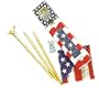 Olympus Flag & Banner RK7111NOB Deluxe 6-Foot House Mount Pole with United States Flag Set