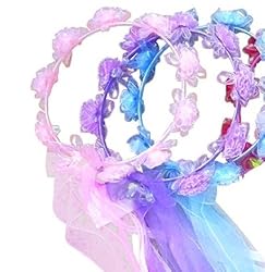 Fairy Pixie Costume Flower Halo Select Color: colors may vary