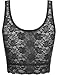THENEWNEW Womens Sleeveless Lace Crop Top