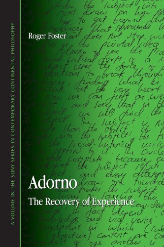 Adorno: The Recovery of Experience (SUNY series in Contemporary Continental Philosophy)