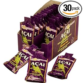Amazon Thunder 100% Pure Acai Pulp Puree Thunder Packs - 30 Ct. Box