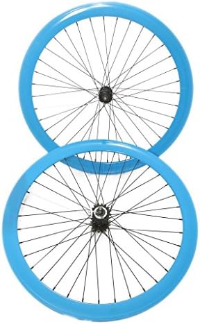 Freedom 700C Wheelset 50MM Fixie - Fixed Gear - Blue