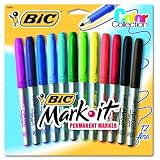 BIC Mark-It Permanent Markers with Fine Point - 36 per Pack (Forest Green)
