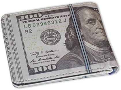 Roki One Hundred Dollar Wallet $100 Bill Womens Wallets Mens Wallet
