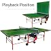 Butterfly Outdoor Playback Rollaway Green Table Tennis Table with cover, bats, balls, net & post set (275L x 153W x 77cm H)