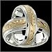 Delana - Stunning Two Tone Comfort Fit Wedding Band for Him & Her! Custom Made! Choose your Size.