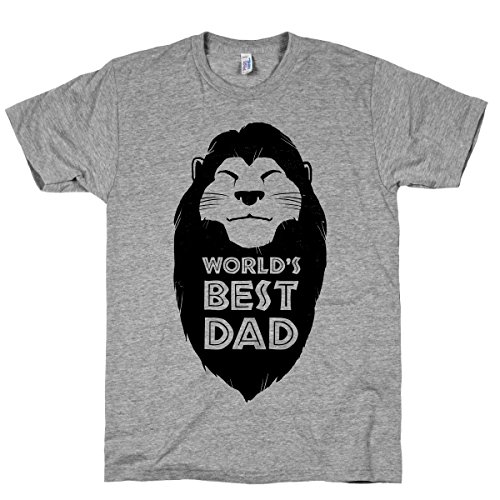 HUMAN World's Best Dad (Mufasa) Athletic Grey XL T-Shirt