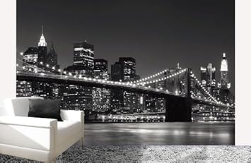 Platin Art Wall Mural Deco Wall New York Skyline 8-Feet 4-Inch by 12-Feet