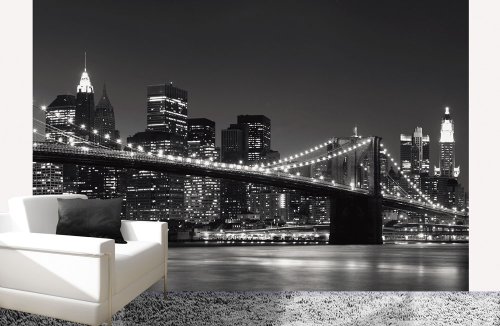 Platin Art Wall Mural Deco Wall, New York Skyline, 8-Feet 4-Inch by 12-Feet
