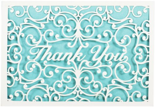 Laser cut thank you notes (stationery, note cards)
