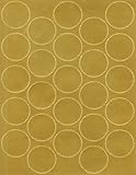Geographics Certificate Gold Foil Seals, 1 3/4 Inches dia., Gold Foil, (44461),200 Pack.