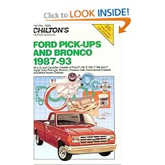 Chilton's Ford Pick-Ups & Bronco 1987-93 (Chilton Model Specific Automotive Repair Manuals)