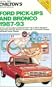 Chilton's Ford Pick-Ups & Bronco 1987-93