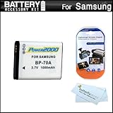Battery Kit For Samsung MV800 MultiView Digital Camera Includes Extended Re ....