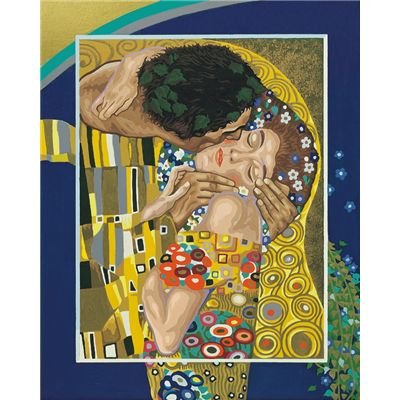 Schipper 9130 301 - Malen nach Zahlen Der Kuss, 40x50 cm