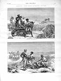 1872 India Antelope Hunting Sport Cheetah Country