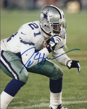 Deion Sanders Autographed Dallas Cowboys 8x10 Photo - Super Bowl Champion