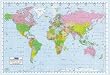 Political World Map - Giant Poster (Size: 55'' x 40'')