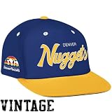 Mitchell & Ness Denver Nuggets Royal Blue-Gold Special Script Snapback Adjustable Hat