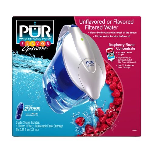 PUR CR-5000 Two-Stage Water Pitcher with Flavor Cartridge