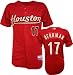 Lance Berkman Majestic Alternate Brick Authentic Onfield Cool Base Houston Astros Jersey
