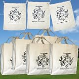 ThePlanetBagShortHandle100%CottonGroceryBagSetof5Plus100%CottonProduceBagSetof3ComboPack