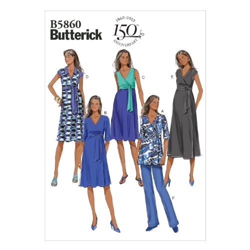 Butterick Patterns 5860 Misses Maternity Top, Dress and Pants with Variations Sizes 16-18-20-22-24