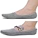 SHENGXILU Men's Cotton Lightweight No Show Liner Socks - 3 Pairs