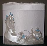 White Cinderella Card Box with Blue Accents