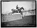 Photo Reprint HORSE SHOWS. UNIDENTIFIED MEN, MTD. OR HURDLING 1911