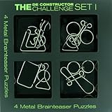 The De-constructor Challenge: 4 Metal Brain Teaser Set (1-1-4)