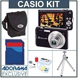 Photo : Casio Exilim EX-S10 Black Digital Camera Kit, with 4 GB SD Memory Card, Table Top Tripod, Camera Case, Professional Lens Cleaning Kit