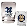 Notre Dame Fighting Irish NCAA Rocks Glass And Shot Glass Set by Great American Products