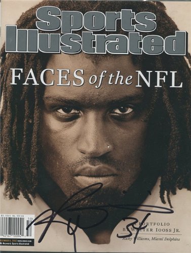 Ricky Williams Autographed/Signed Sports Illustrated Magazine