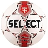 Select 20-047 Brilliant Super Mini Soccer Ball (White/Red)