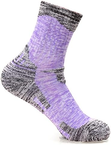 Kalily Outdoor Crew Cushioned Socks for Women - Pack of 3 Pairs (6 Pieces) (5-8, Set 1)