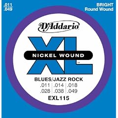 D'Addario EXL115 Saitensatz f�r E-Gitarre 0,28mm (,011 Zoll) bis 1,24mm (,049 Zoll)