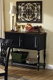 Embassy Rubbed Black Finish Server Sideboard