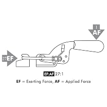 DE-STA-CO 323 Pull Action Latch Clamp with Threaded U-Bolt