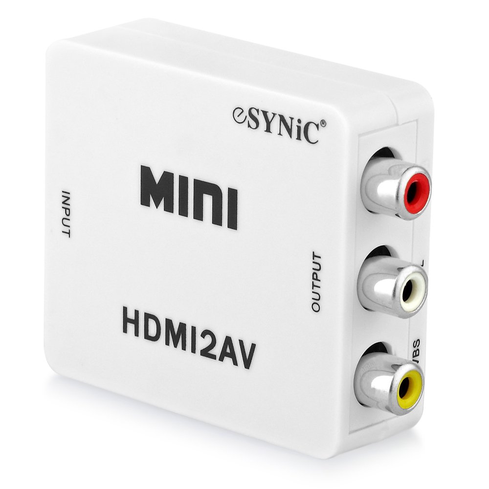 ESYNiC MiCP1 1080P HDMI Digital Signal to AV Composite 3 RCA CVBS Video