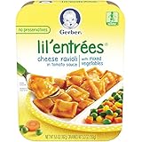 Gerber Graduates Cheese Ravioli in Tomato Sauce with Mixed Vegetables, 6.6-Ounce (Pack of 8)