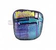 Ring - XR35 - Dichroic Glass on Adjustable Sterling Silver Band