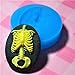 043LBC Rib Cage Cameo Silicone Flexible Push Mold Jewelry Charms Cupcake (Clay Fimo Wax Gum Paste Fondant)