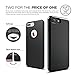 elago iPhone 7 Plus case [Glide][Jet Black/Jet Black] - [Multi-Option Case][Military Drop Test Certified][Sophisticated Shock Absorption] - for iPhone 7 Plus