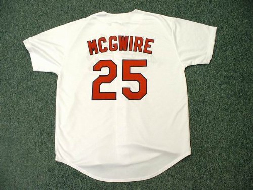 MARK MCGWIRE St. Louis Cardinals Majestic Throwback Home Baseball Jersey, 2XL