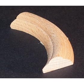 1 2 Single Bead Beech Short Curve Corner Moulding [CAPITOL CITY LUMBER] by 