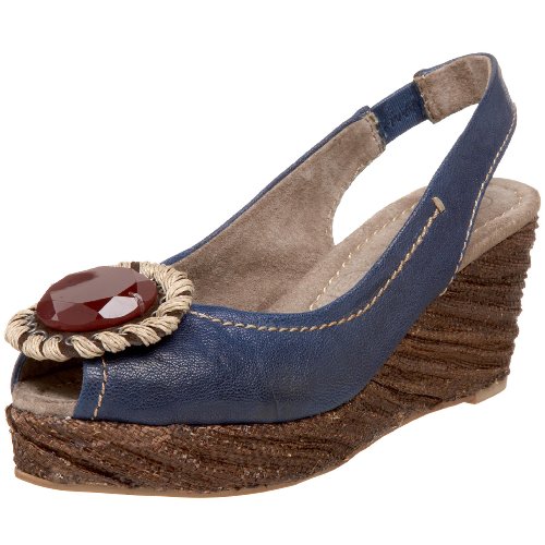 Apepazza Women's Cristallo Platform Espadrille ,Blue,10 M US
